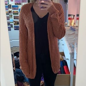 Orange cardigan